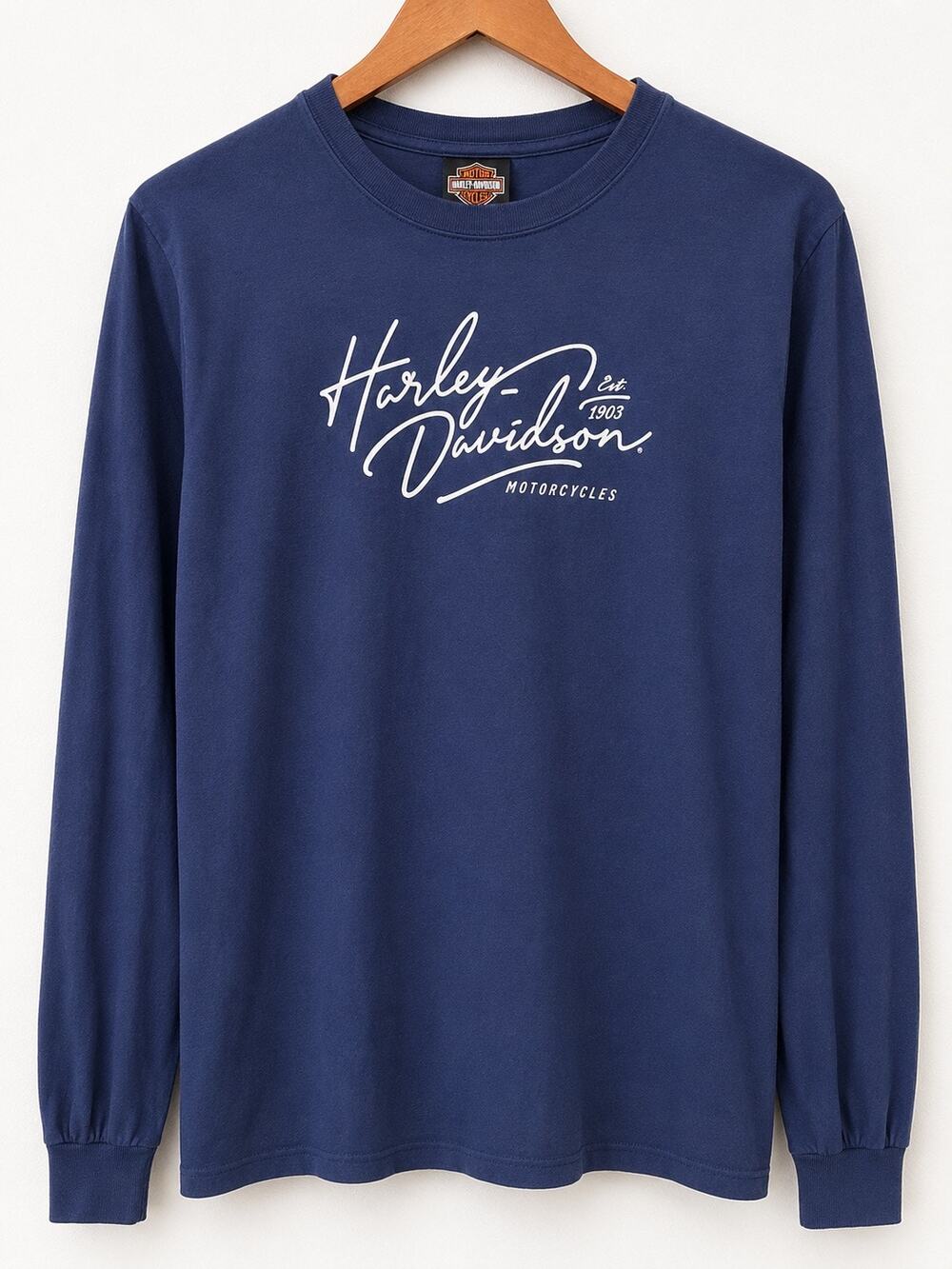 Harley-Davidson Rossiter’s Sarasota FL Long Sleeve Shirt Navy Size S NWT USA